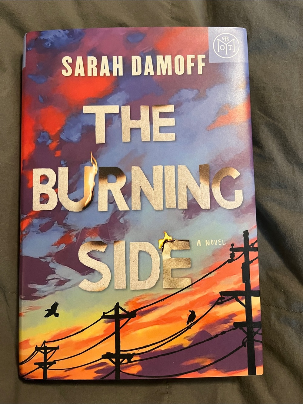 The Burning Side Sarah Damoff BOTM Book of the Month